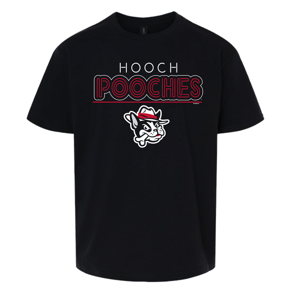 Hooch Pooches Youth Retrolight Tee - Pink