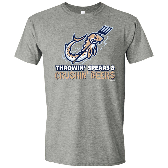 Throwin' Spears and Crushin' Beers Tee