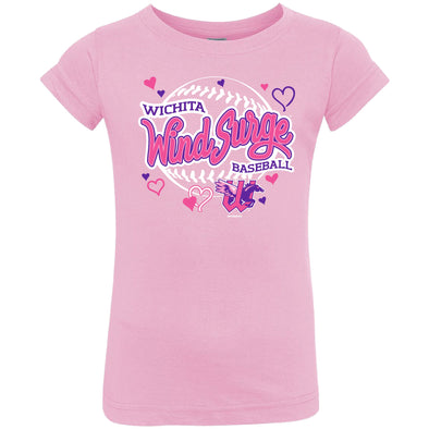 Wichita Wind Surge Toddler Pink Britt Jersey Tee