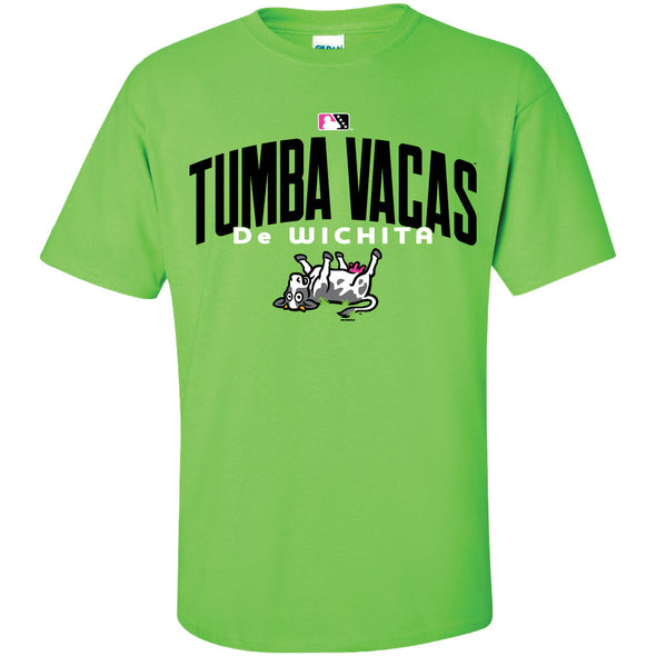 Wichita Wind Surge Adult Tumba Vacas Lime Gallager COPA Tee