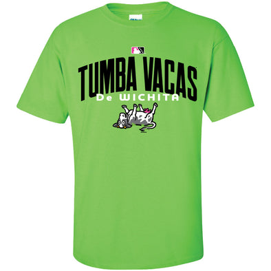 Wichita Wind Surge Adult Tumba Vacas Lime Gallager COPA Tee