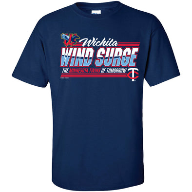 Wichita Wind Surge Adult Navy Minor Affiliate Tee