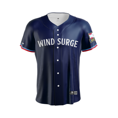 Wichita Wind Surge Adult Navy Alt Replica Jersey