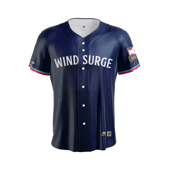 Wichita Wind Surge Youth Alt Navy Replica Jersey