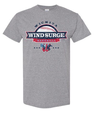 Wichita Wind Surge Adult Grey Banner Tee