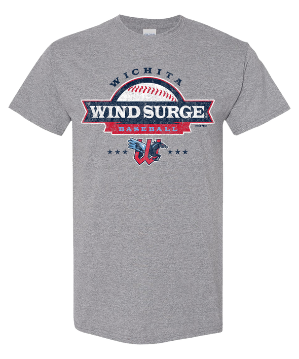 Wichita Wind Surge Adult Grey Banner Tee