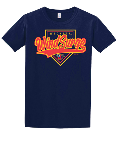 Wichita Wind Surge Adult Navy Plate Swoosh Tee