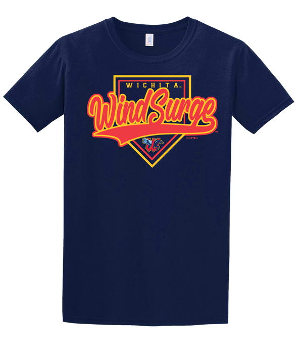 Wichita Wind Surge Adult Navy Plate Swoosh Tee