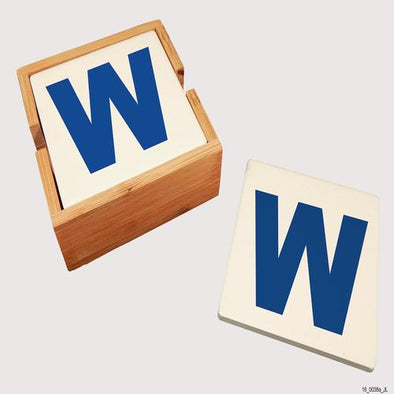 Chicago Cubs "W" Coaster Set