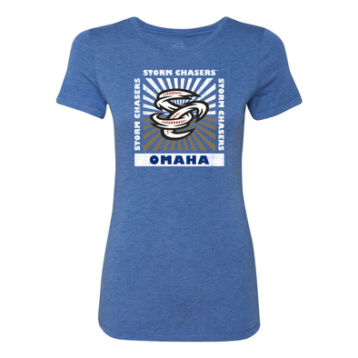 Omaha Storm Chasers 108 Stitches Women's Sunspot Royal Tee