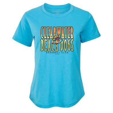 Clearwater BeachDogs Boxercraft Cut Out Racer Back Tee