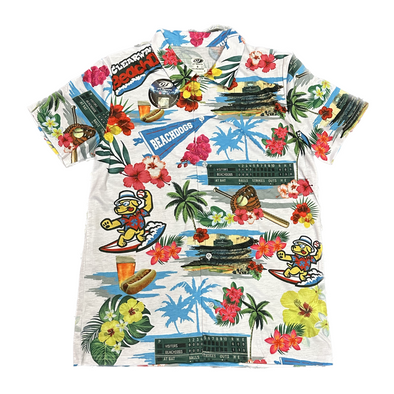 Clearwater BeachDogs OT Sports Hawaiian Button Down Shirt