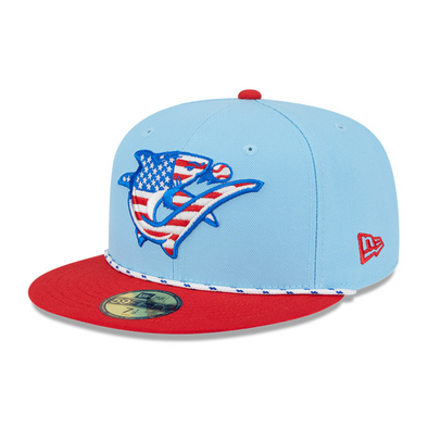 Clearwater Threshers 2025 New Era 59FIFTY Fourth of July Cap