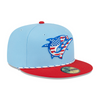 Clearwater Threshers 2025 New Era 59FIFTY Fourth of July Cap