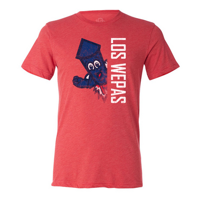 Red Wepa Split Screen Tee