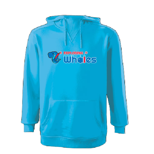 Eugene Emeralds Exploding Whales EvoShield Blue Hoodie