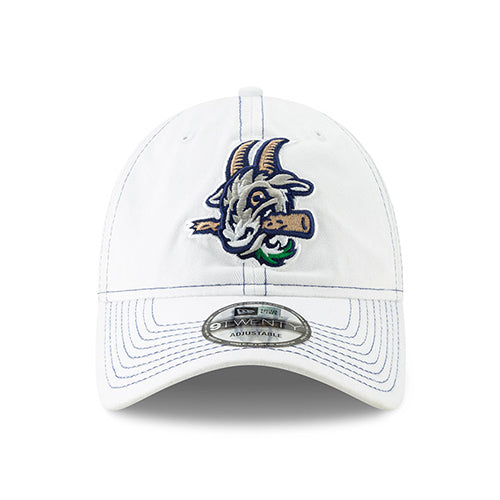 Hartford Yard Goats New Era White Logo Adjustable Cap