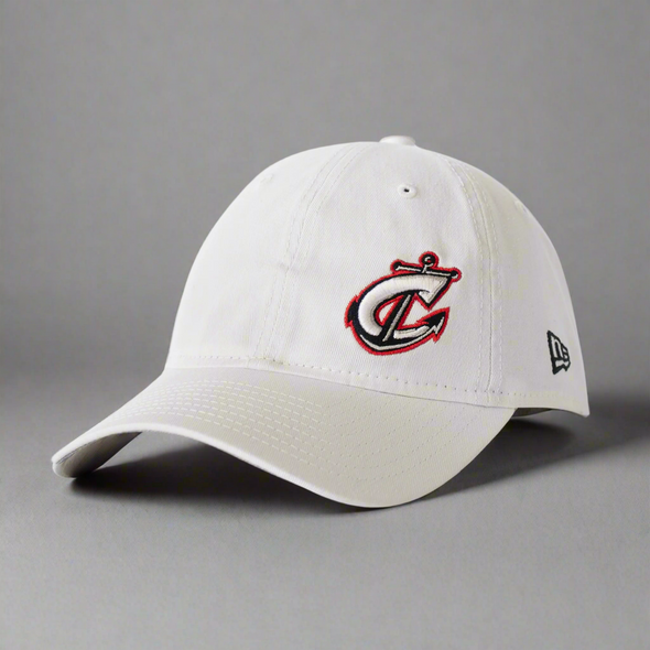 Columbus Clippers New Era White Court Sport 9Twenty Adj Cap