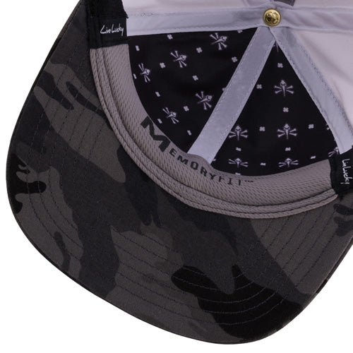 Myrtle Beach Pelicans Black Clover White Pirate Infield Snapback Adjustable Cap