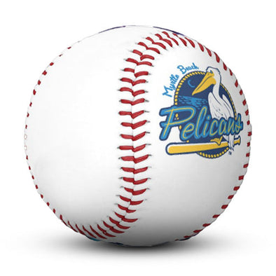 Myrtle Beach Pelicans B-More Sports White Logo Baseball
