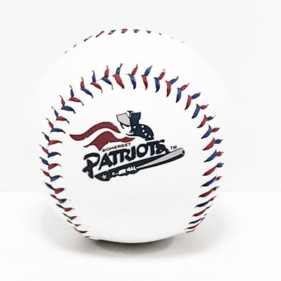 Somerset Patriots White Logo Ball  