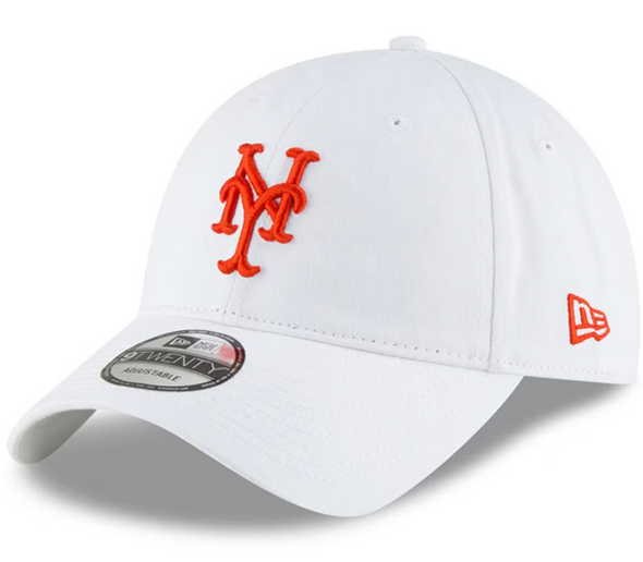 BRP New Era New York Mets Core Classic 9TWENTY Adj White Hat