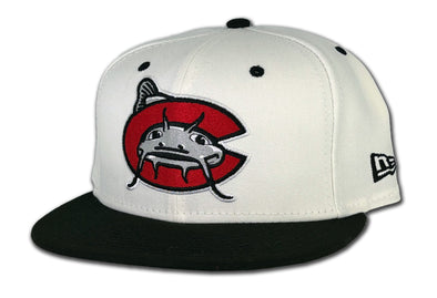 Carolina Mudcats White New Era 5950 On-Field Cap