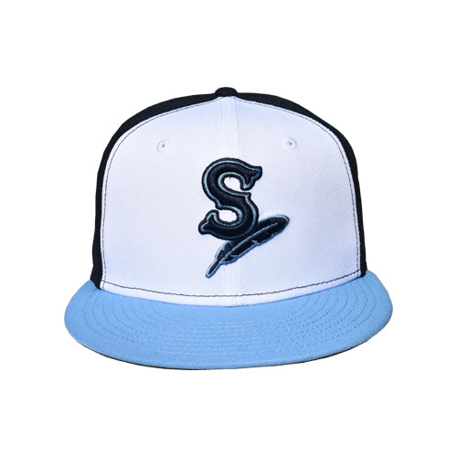 Spokane Indians Fitted Navy w/White & Sky Blue Cap