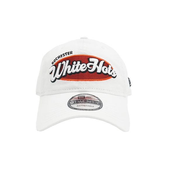New Era Rochester White Hots White Wordmark Cap