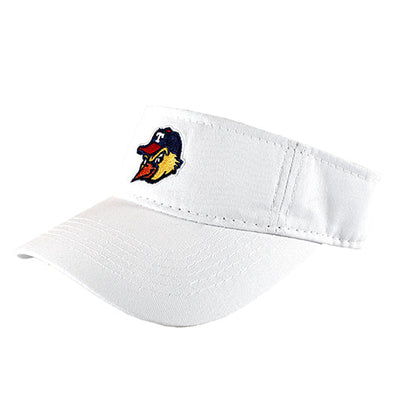 Toledo Mud Hens White Head Logo Visor