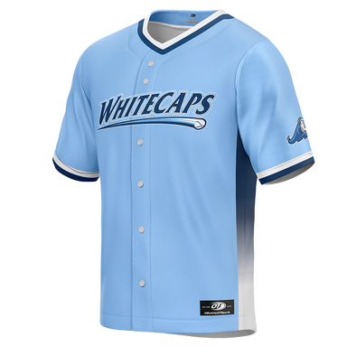 West Michigan Whitecaps Ladies 2024 Alternate Light Blue Jersey