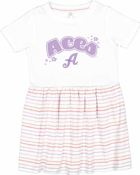 Aces White Lilac Baby Dress