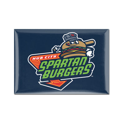 Hub City Spartanburgers Primary Logo Refrigerator Magnet