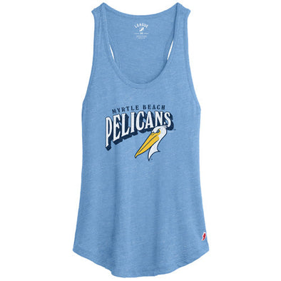 Myrtle Beach Pelicans League Ladies Heather Blue Intramural Alternate Tank