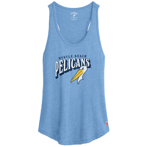 Myrtle Beach Pelicans League Ladies Heather Blue Intramural Alternate Tank