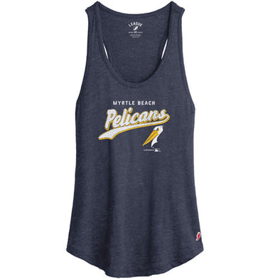 Myrtle Beach Pelicans League Ladies Heather Navy Intramural Alternate Tank