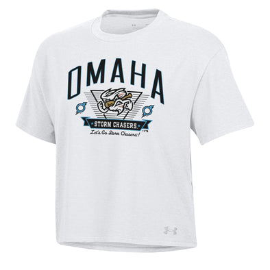 Omaha Storm Chasers Under Armour Women's White All Day Tee