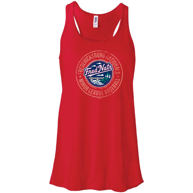 Women's Red Cityscape Tank Top