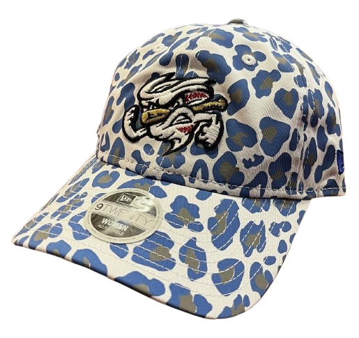 Omaha Storm Chasers Women's New Era 920 White/Royal Print Active Cap