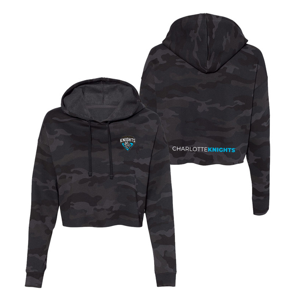 Womens Camo Cropped Hood