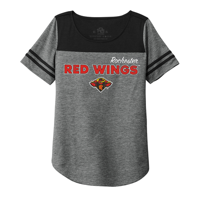 Rochester Red Wings Womens Gray Fan Tee