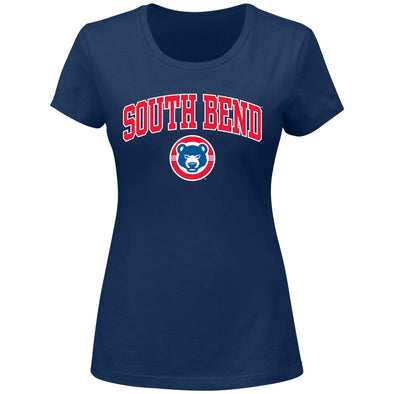 South Bend Cubs Women's Plus V-neck T-Shirt