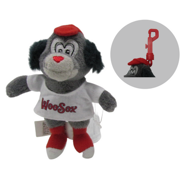 Worcester Red Sox Woofster Plush 3" Keychain