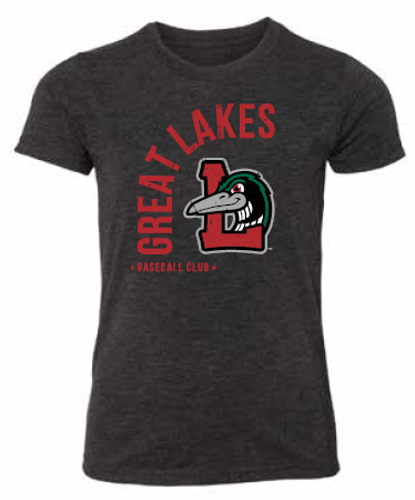 Great Lakes Loons 108 Stitches Wrapped Tee - Youth