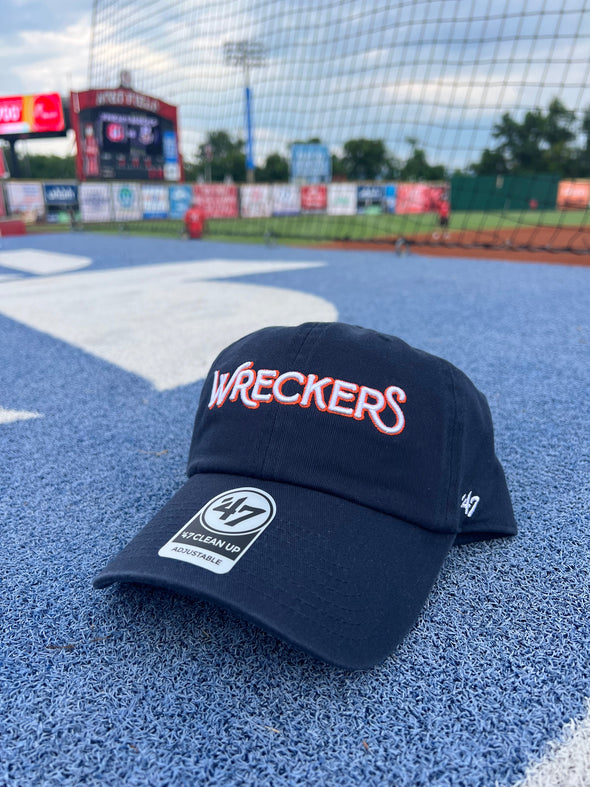 Chattanooga Lookouts Navy Script '47 Wreckers Clean Up