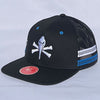 MYRTLE BEACH PELICANS OUTDOOR CAP YOUTH BLACK PIRATE JASPER CAP