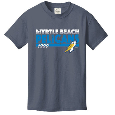 MYRTLE BEACH PELICANS BIMM RIDDER YOUTH DENIM MOLAR TEE