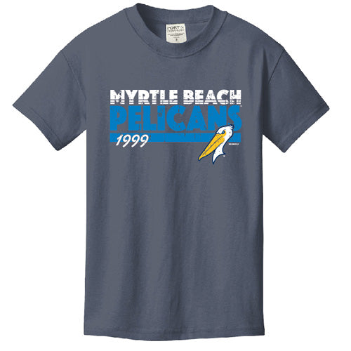 MYRTLE BEACH PELICANS BIMM RIDDER YOUTH DENIM MOLAR TEE