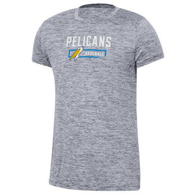 Myrtle Beach Pelicans Under Armour Youth Girls Gray Tech Tee