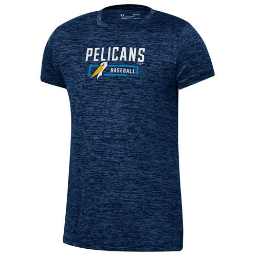 Myrtle Beach Pelicans Under Armour Youth Girls Navy Tech Tee